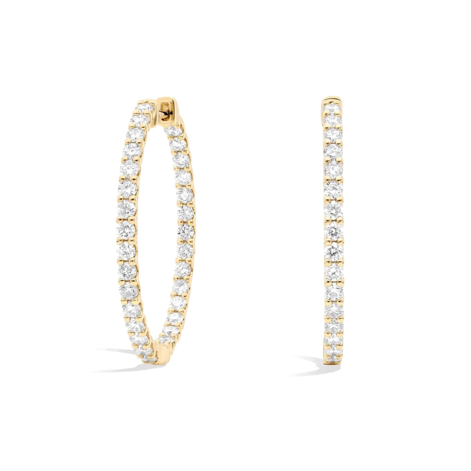 L’Orée Inside Out Lab Grown Diamond Hoop Earrings