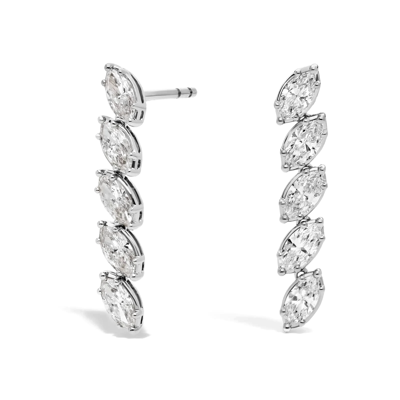 L’Orée Marquise Cut Lab Grown Diamonds Drop Earrings