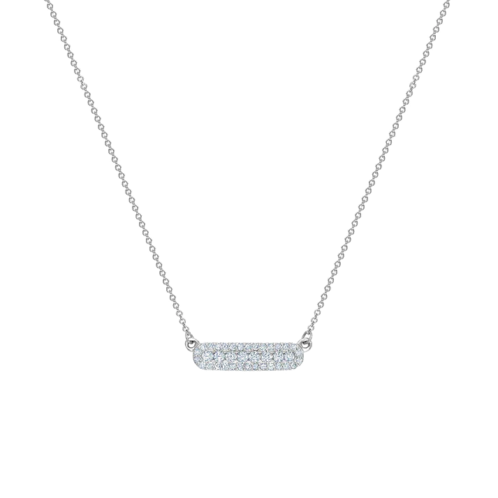 L’Orée Halo Diamond Bar Necklace