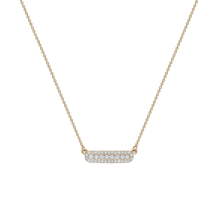L’Orée Halo Diamond Bar Necklace