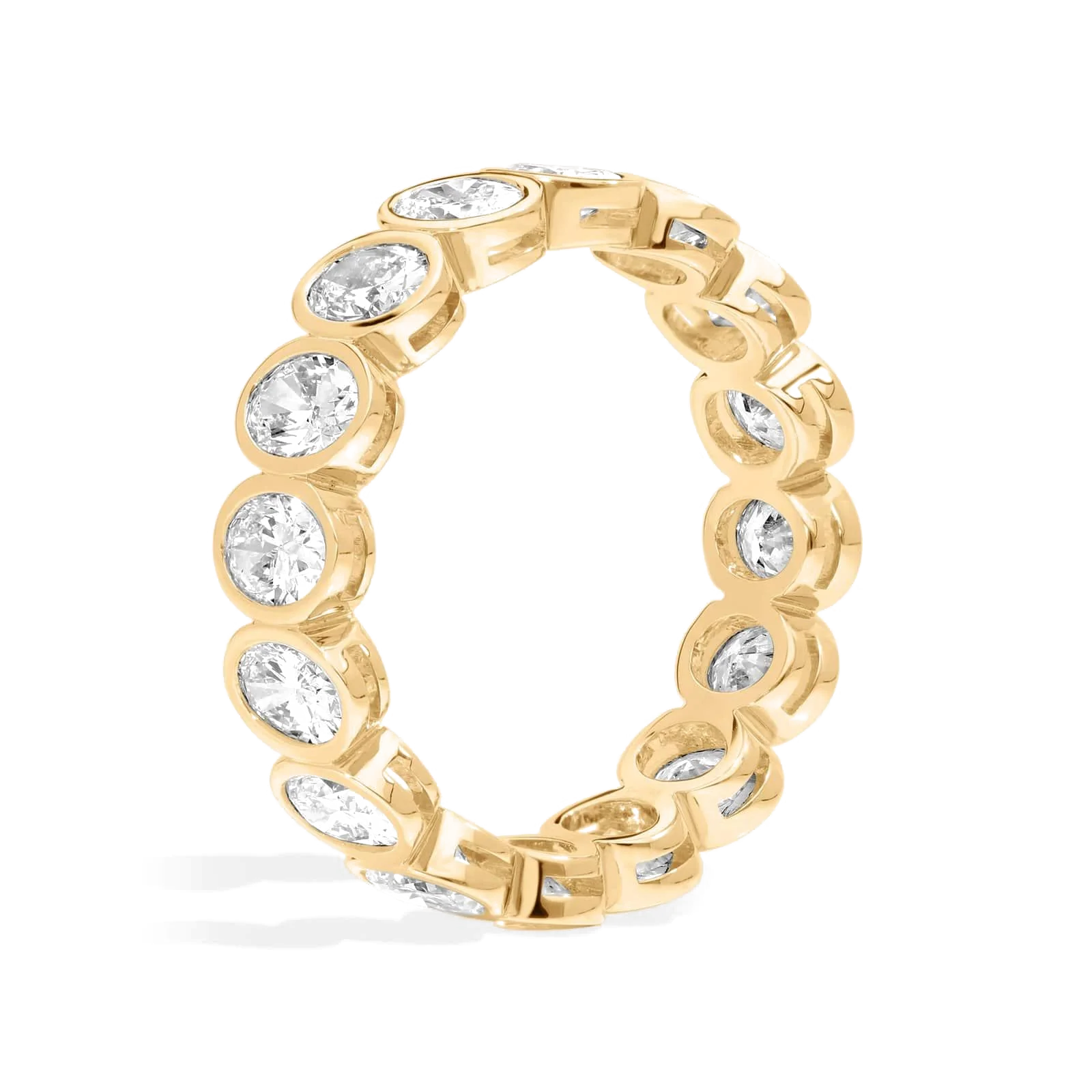 L’Orée Lab Diamonds Oval Cut Bezel Set Eternity Ring