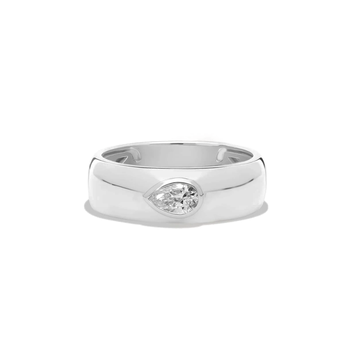 L’Orée Pear Shaped Lab Grown Diamond Cigar Ring
