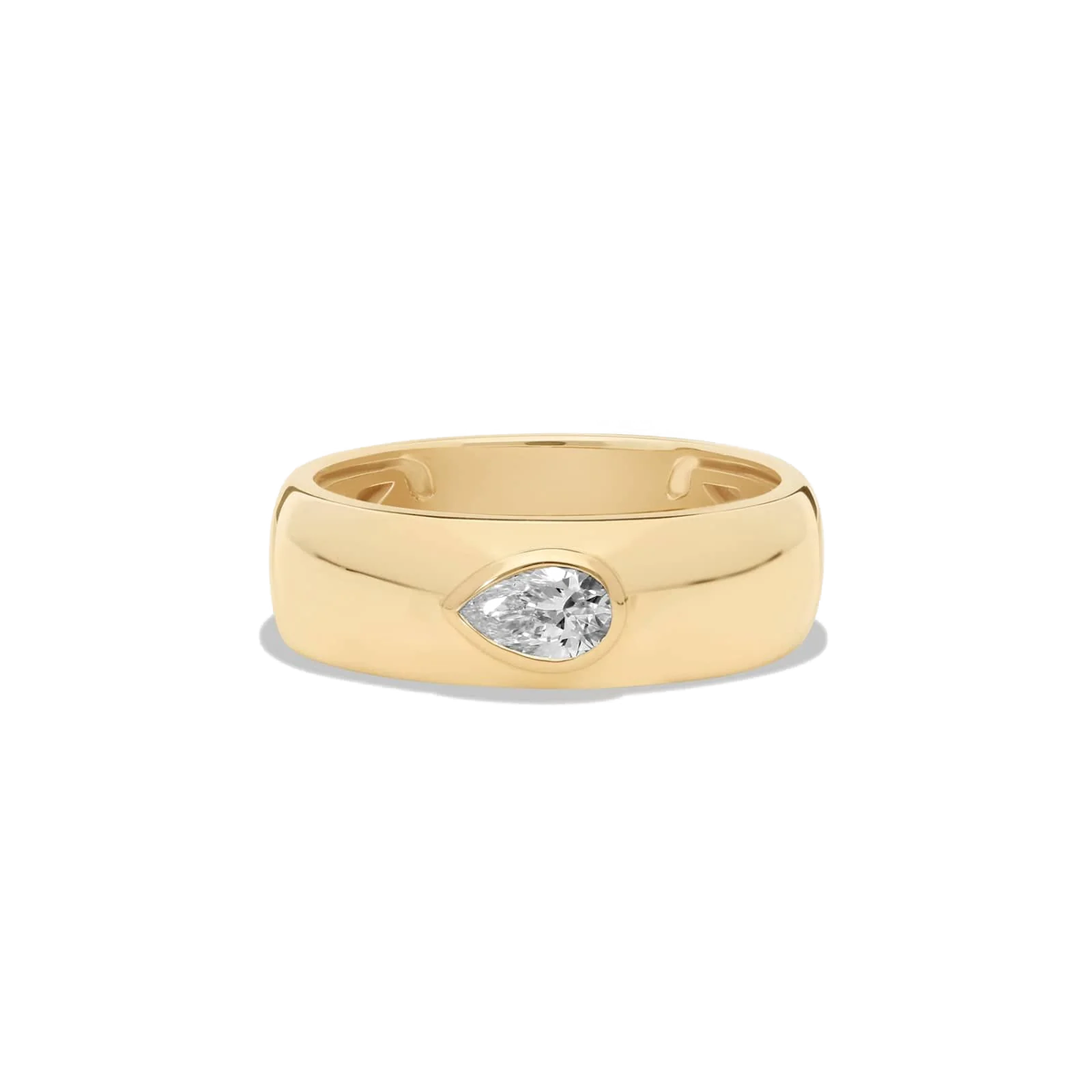 L’Orée Pear Shaped Lab Grown Diamond Cigar Ring