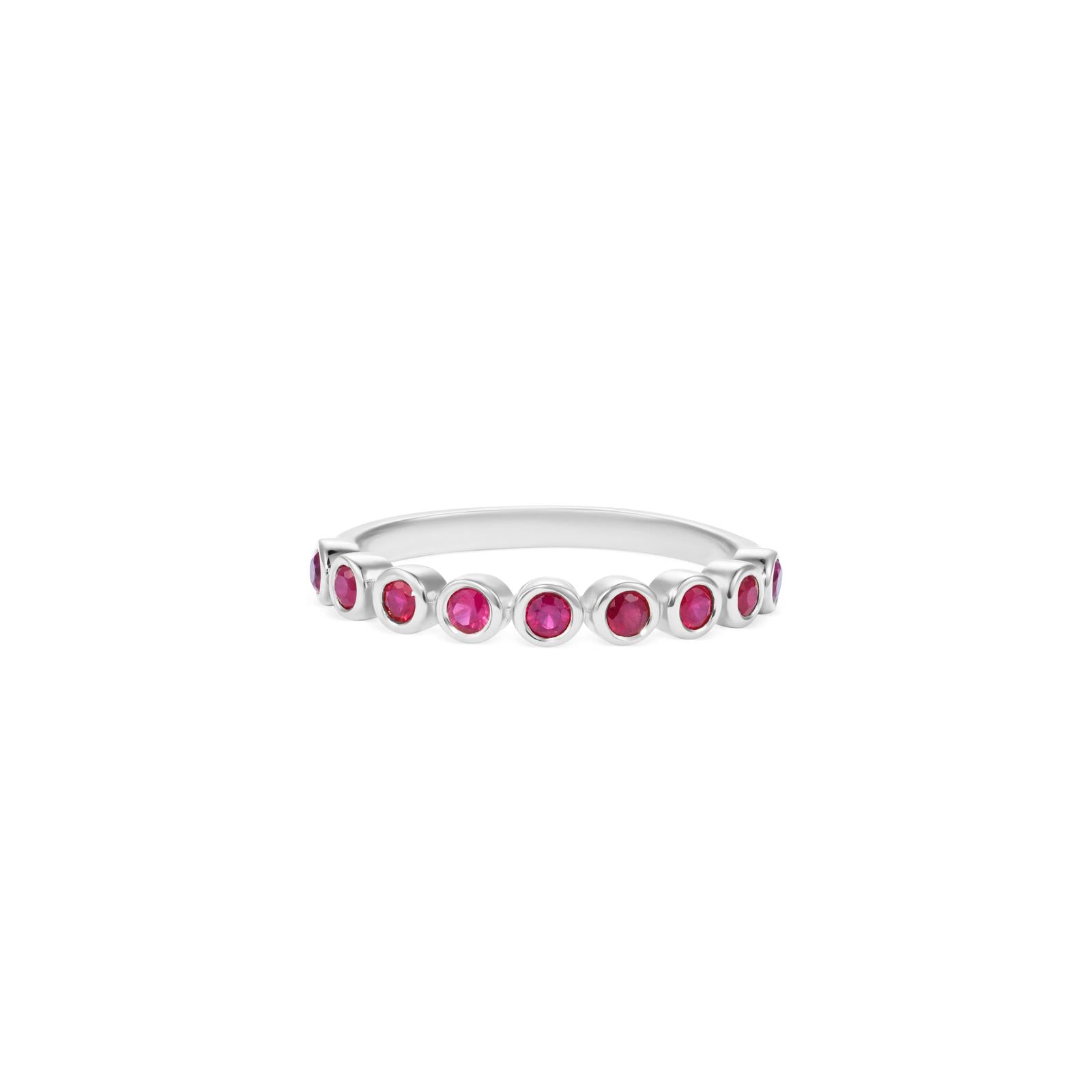 L’Orée Bezel Set Ruby Eternity Band